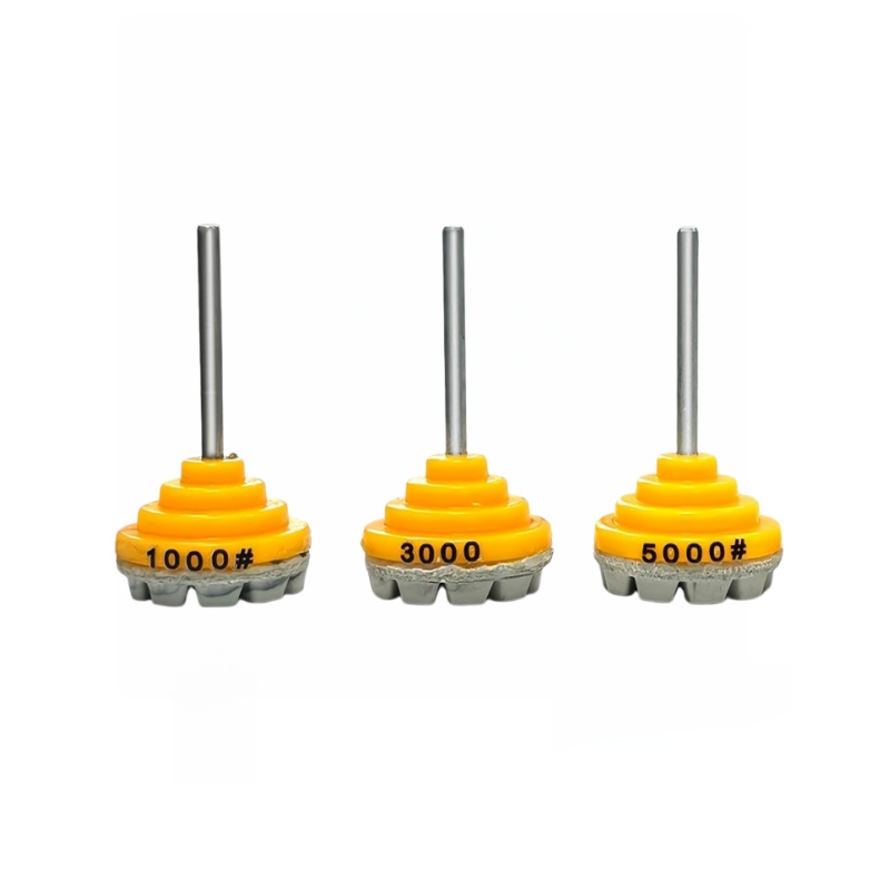 TEMU 3pcs Set 1-inch -one Wet Polishing Pads, With M Handle, Professional Jade Polishing Tools, 1000/3000/5000 Grit High-precision Grinding Pads, For