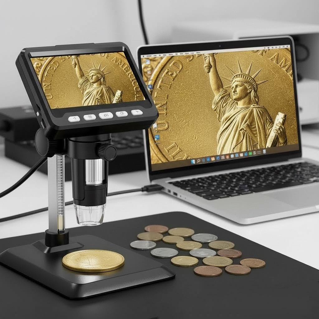 hd digital microscope sold on Temu United States
