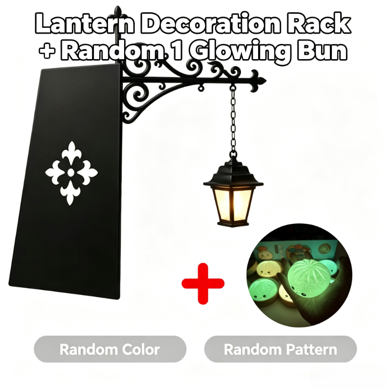 Image of Library Lantern Decoration Rack Set, Includes 1 Decor Rack + 1 Glowing Ornament (random Pattern & Random Color), Halloween Bookshelf Decor