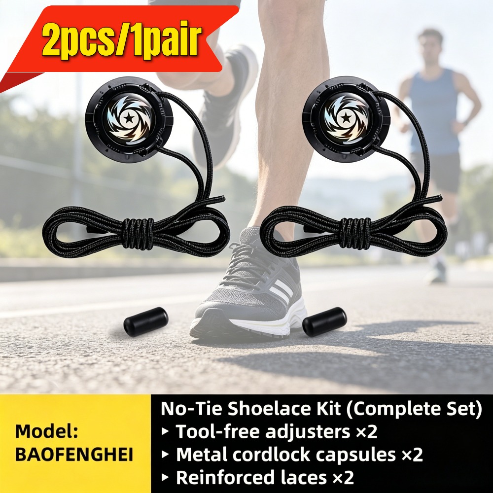 TEMU 2pcs/1 Paire de Boucles Rotatives Améliorées de 5ème Génération Lacets, Verrous de Chaussures Lacets, Ajustement Rotatif pour la Rigidité,