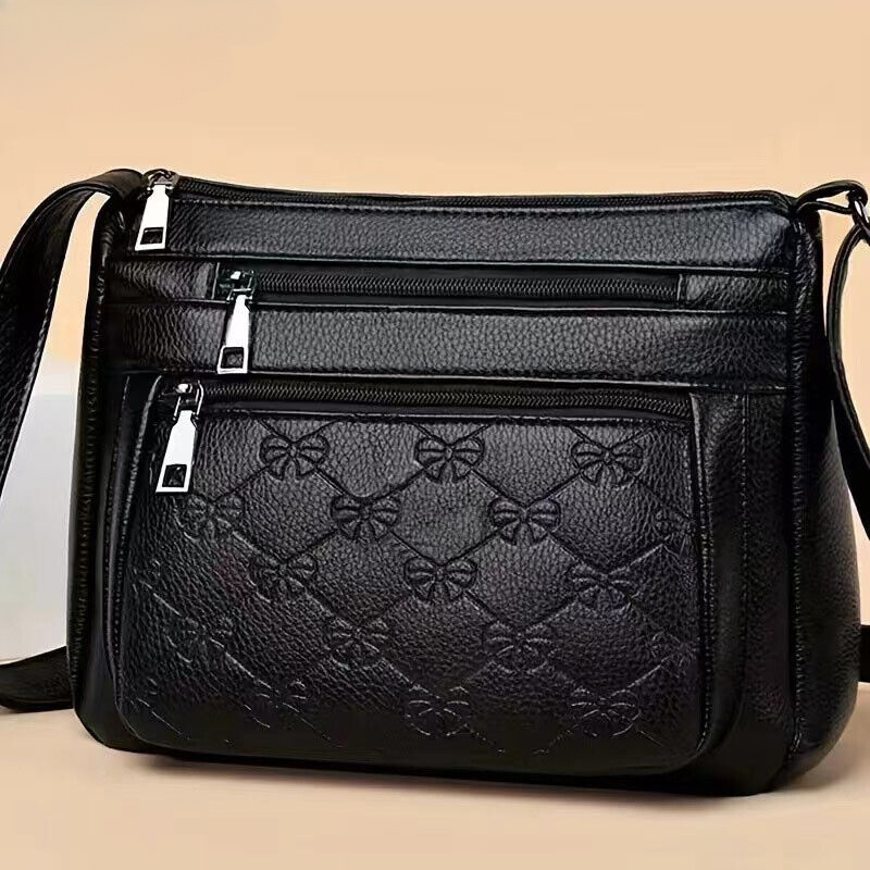 TEMU 1pc Womens Ladies Multi Pocket Messenger Bag Handbag Cross Body Bags Shoulder Bag