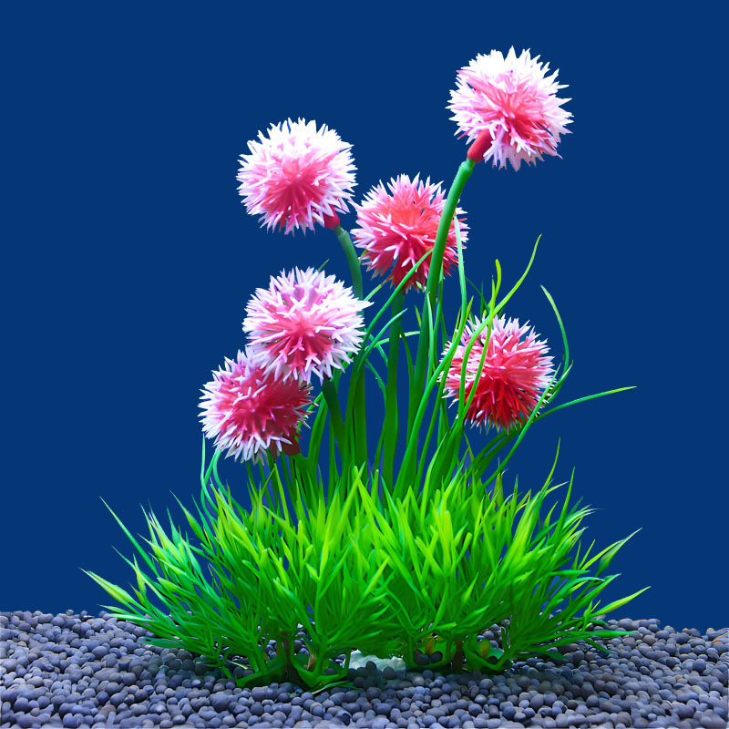 artificial aquatic plants red flower stems green - Temu Mauritius