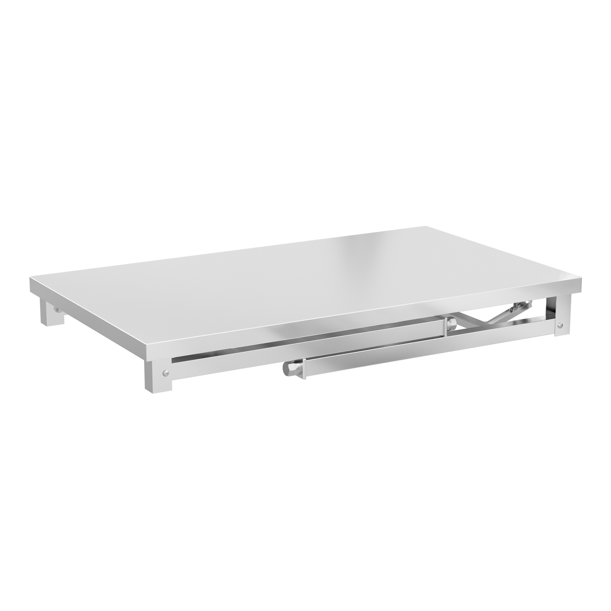 Folding Stainless Table Multiple Sizes (100x60cm/120x60cm), 300kg Load Capacity, Adjustable Feet For Stability, Ideal For Kitchen Prep & Restaurant Use, Space- Design For