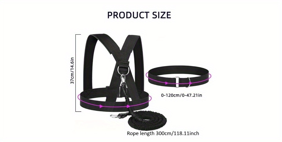 3-meter/ 5-meter resistance training rope set explosive jumping physical training resistance rope enhances speed, endurance, and strength, agility, and multi-directional physical equipment;