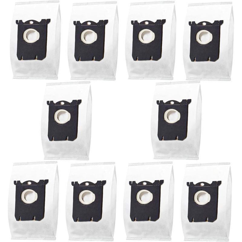 TEMU Lot de 10 sacs de rechange compatibles avec , adaptés pour EL200F, EL8500, EL202G, EL6985, EL6988, EL6989, EL4100 - Recharges pour aspirateurs -