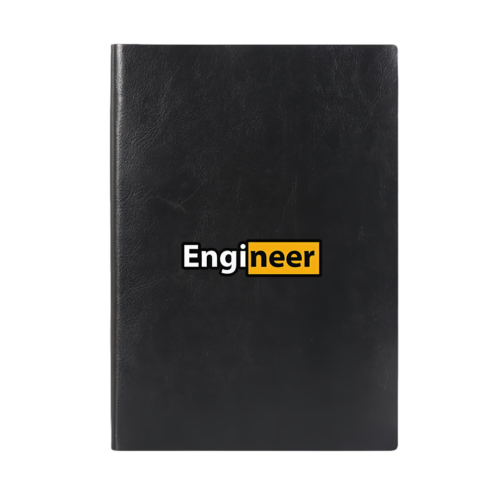 TEMU 1pc Engineer Occupation A5 Leather Journal Notebook College Ruled – Elegant Writing Notebook For Notes And Journaling