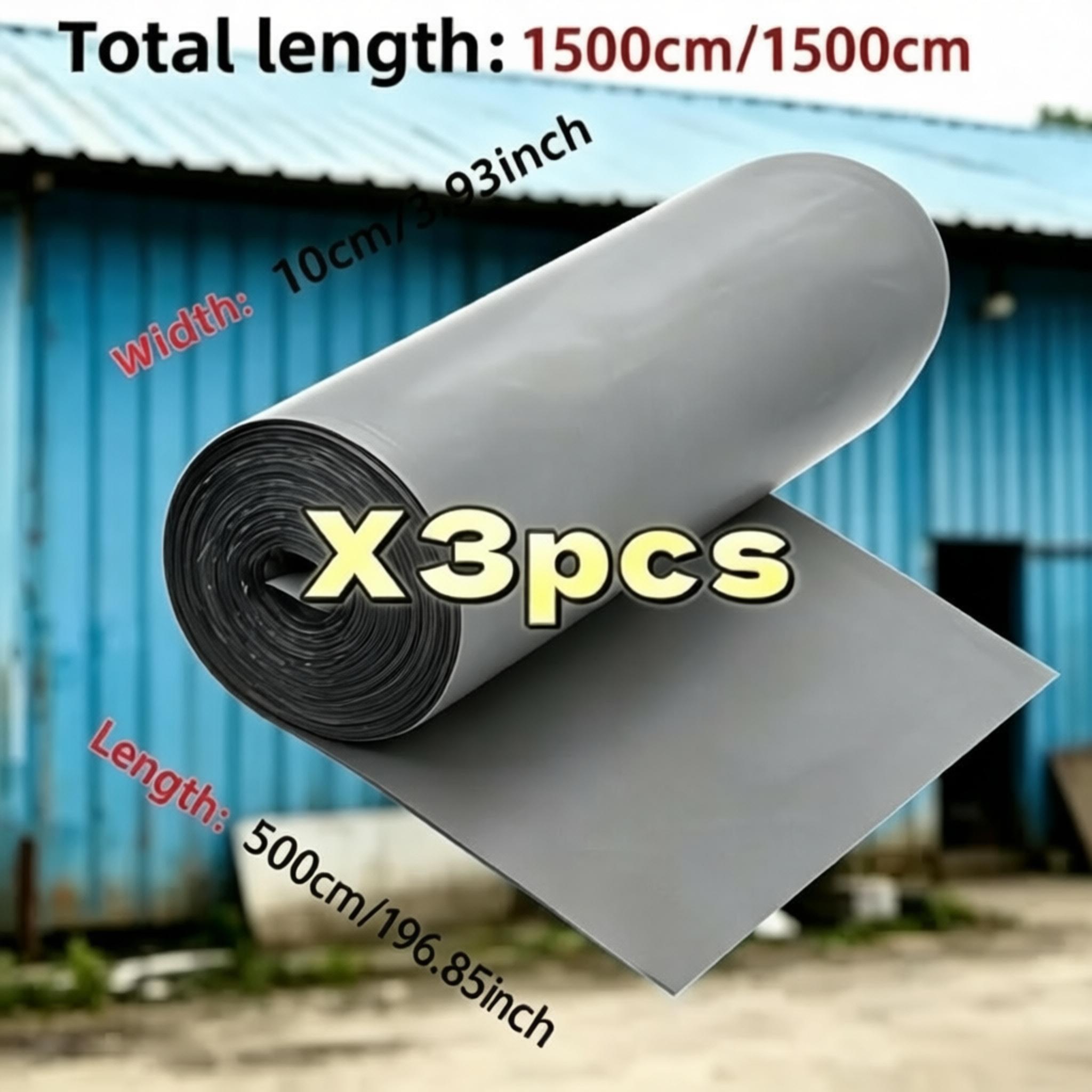 TEMU 3 Pack Heavy Duty Self-adhesive Roof Tape, Gray Leak Proof Sealant Tape With Coating, -free Installation For Metal Roofs, Rvs, Trailers, Boats,