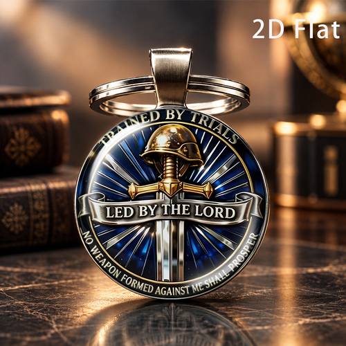 2d flat 2d flat badge pattern fashion keychain key ring time gemstone pendant charm classic vintage trend anniversary gift unisex fun gift for friends relatives 2d flat
