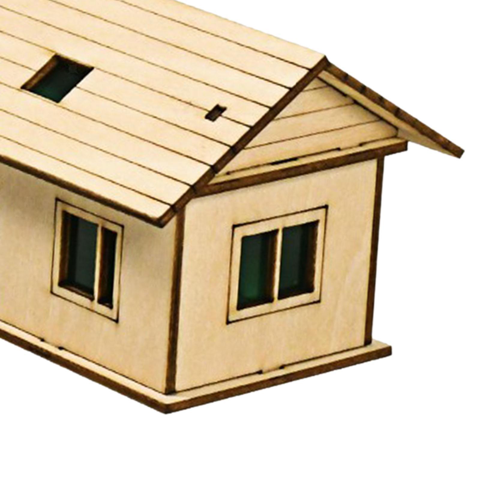 Miniature Wooden House for Sandboxes and Decoration