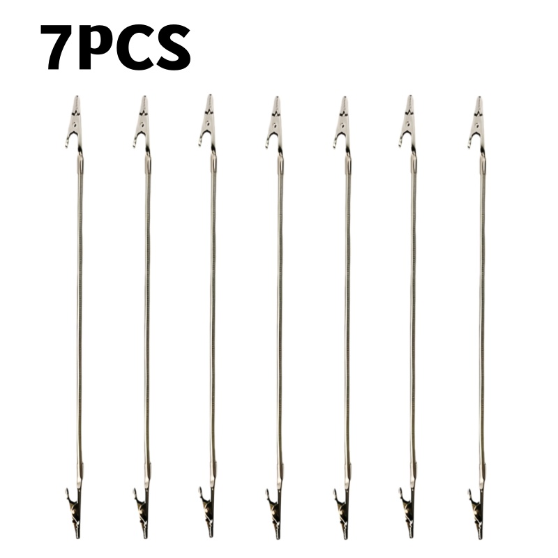 E-shop 7er-Pack Hochleistungs-Alligator-Klemmenhalterung – Biegsames Design für vielfältige industrielle Anwendungen, langlebige Aluminiumkonstruktion,