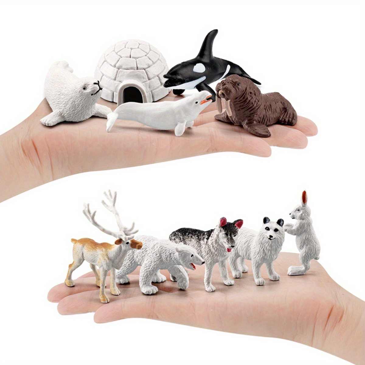 

10pcs Pvc Figurines - Assorted & , Non-electric, Featherless Decor & Accessories