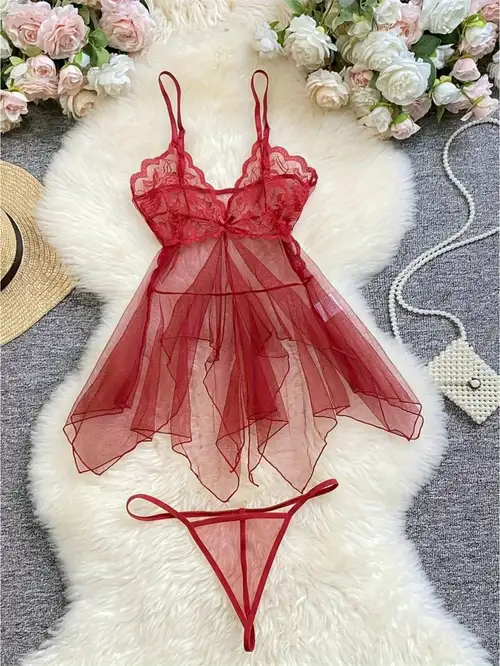 mesh sheer nightdress set with complimentary panties | Shop Now For Limited-time Deals | Temu mesh sheer nightdress set with complimentary panties | Shop Now For Limited-time Deals | Temu