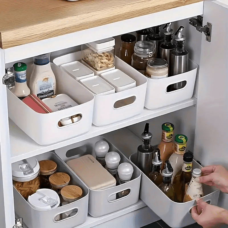 10pcs cestas almacenamiento plástico cajas Temu Mexico