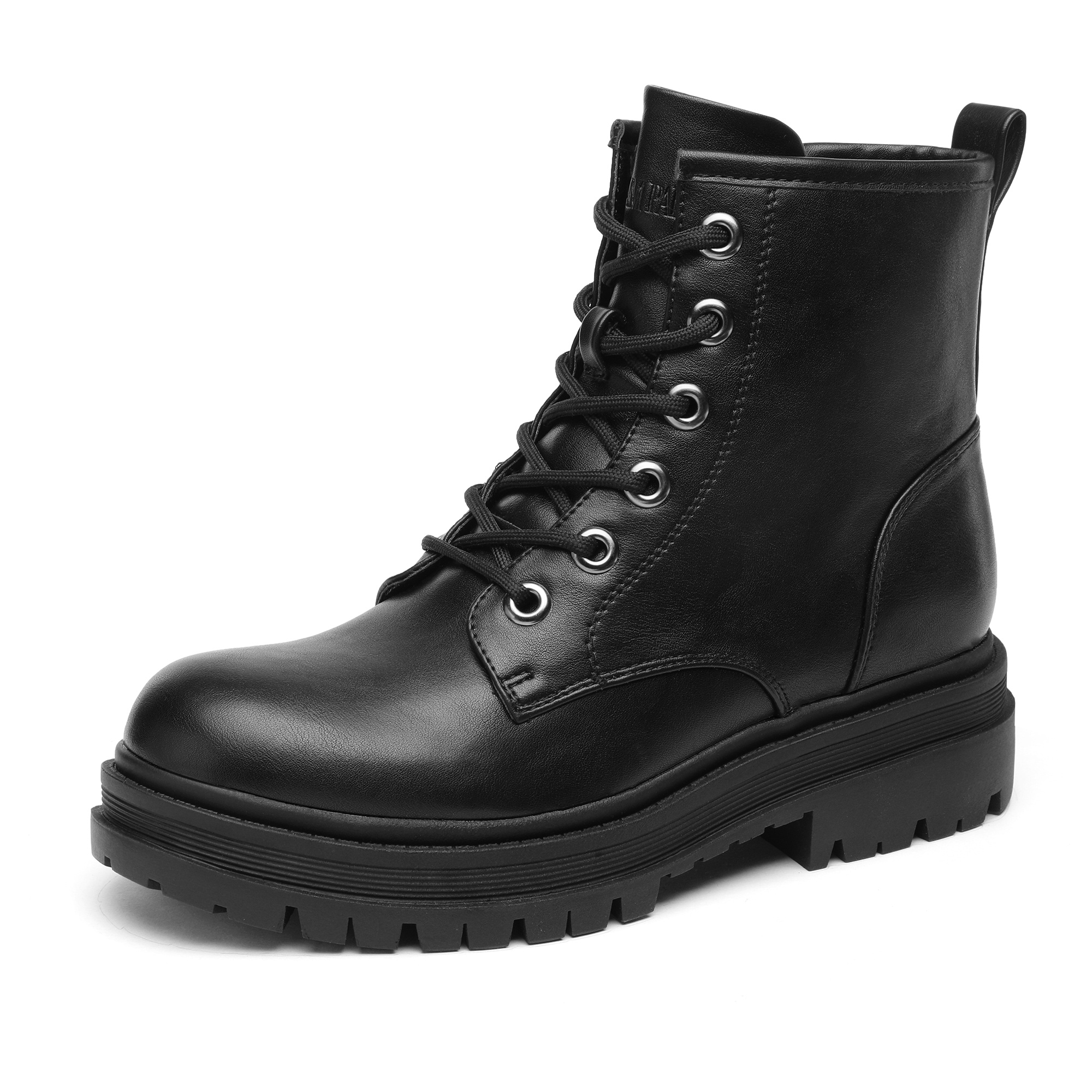 Image of Women's Platform Ankle Boots For Fall - Versatile Combat Style Booties In Multiple Colors, Women Shoes