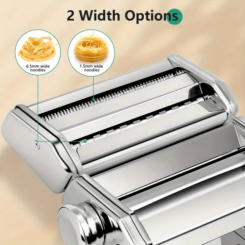 1pc stainless steel manual pasta roller multi functional compact ideal for home use suitable for noodles and dumplings no battery required   kitchen enthusiasts details 2