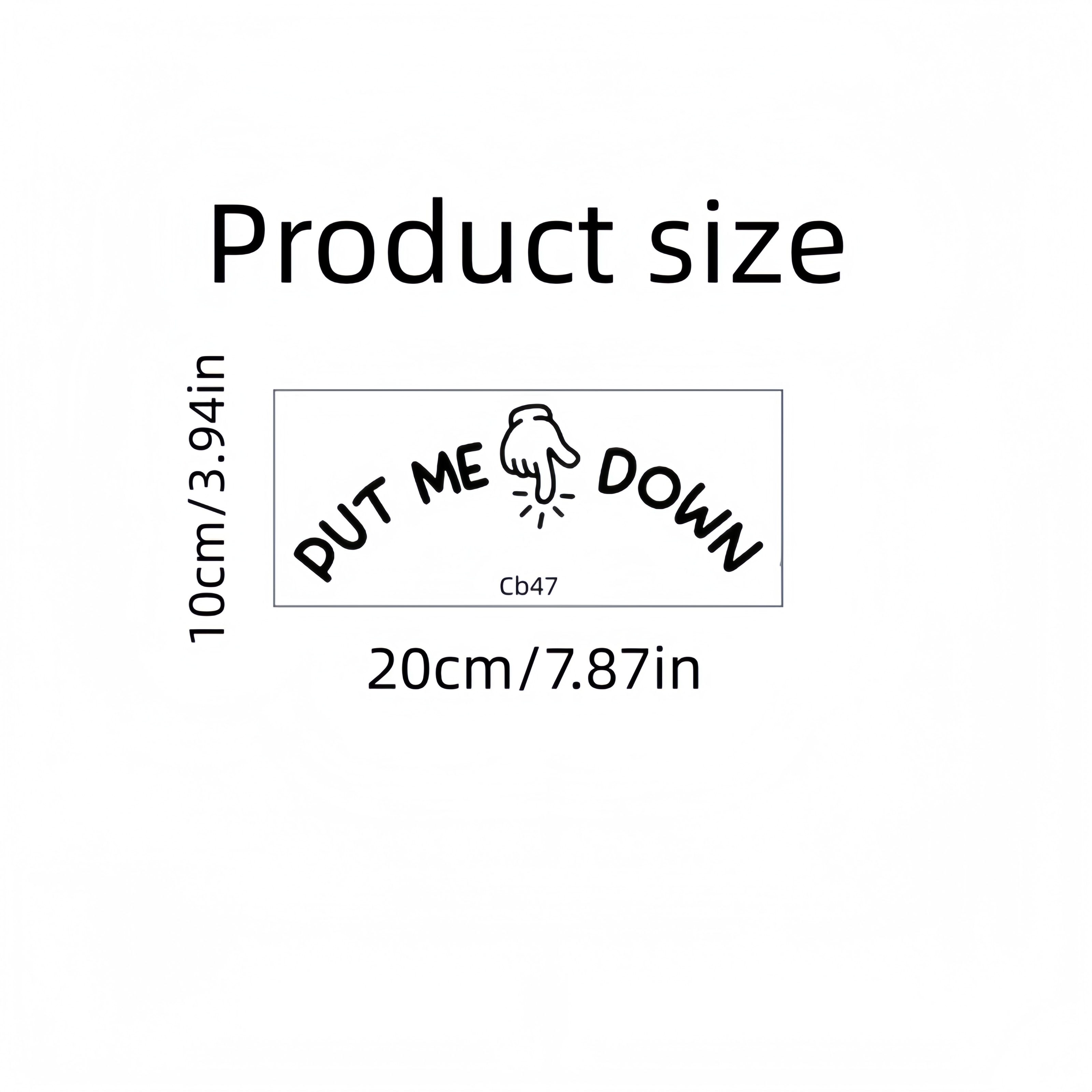 Image of 1pc Of "" Toilet Sticker With A Hand Gesture Pattern, Featuring A Design To Add A And Atmosphere To Your Bathroom Space. This Removable Decor Sticker A Bit Of Fun To Your Bathroom