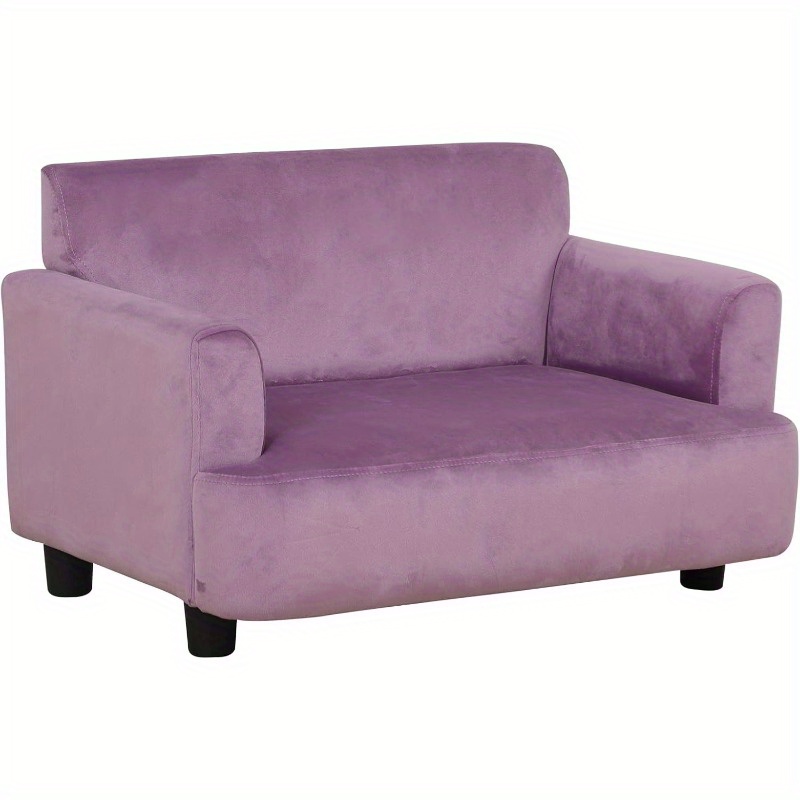 purple   fur dog bed cat couch soft velvet fabric with wooden frame   sofa for small puppies plush cushioned design   indoor relaxation   decor plush pet furniture   gift Product details 2