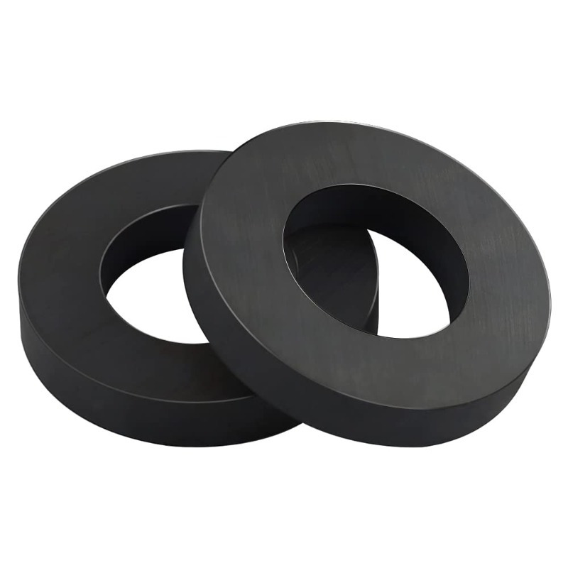 

2pcs Heavy Duty Ring Magnets - 2.35" Od X 1.25" Id, Grade 12 Ceramic For Science, Crafts & Industrial Use, 10mm, Hobbies