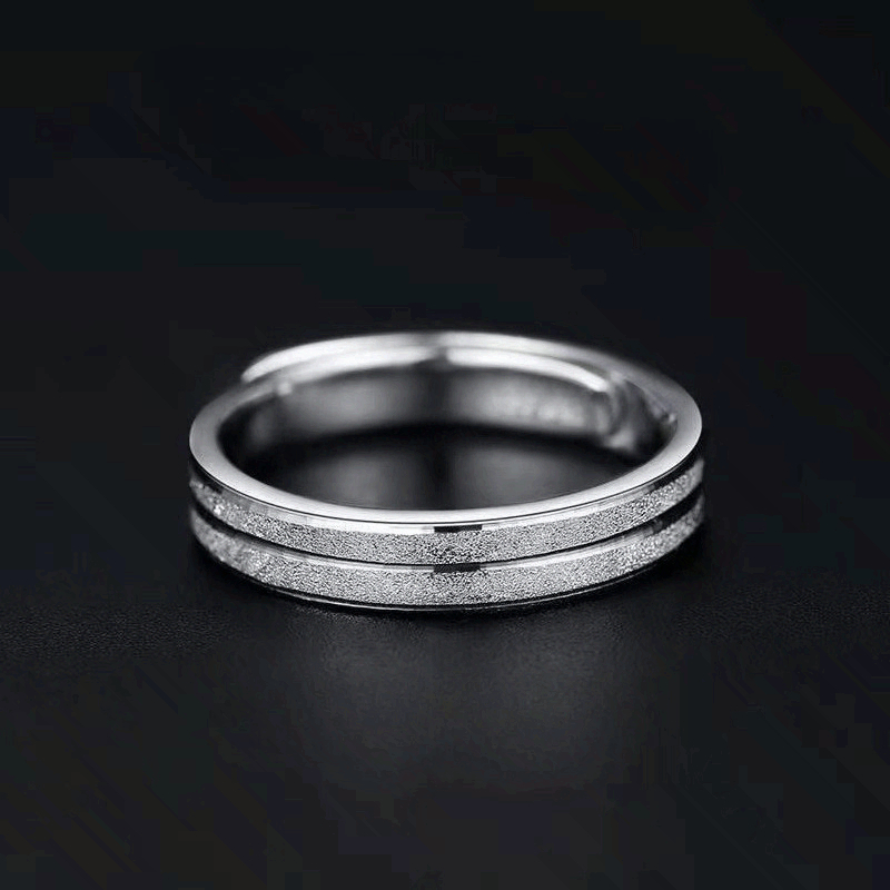 TEMU Anillo mate para hombre, 1 pieza - Abierto autoajustable, adecuado para uso diario, fiestas y vacaciones | Lujo minimalista con baño de K |