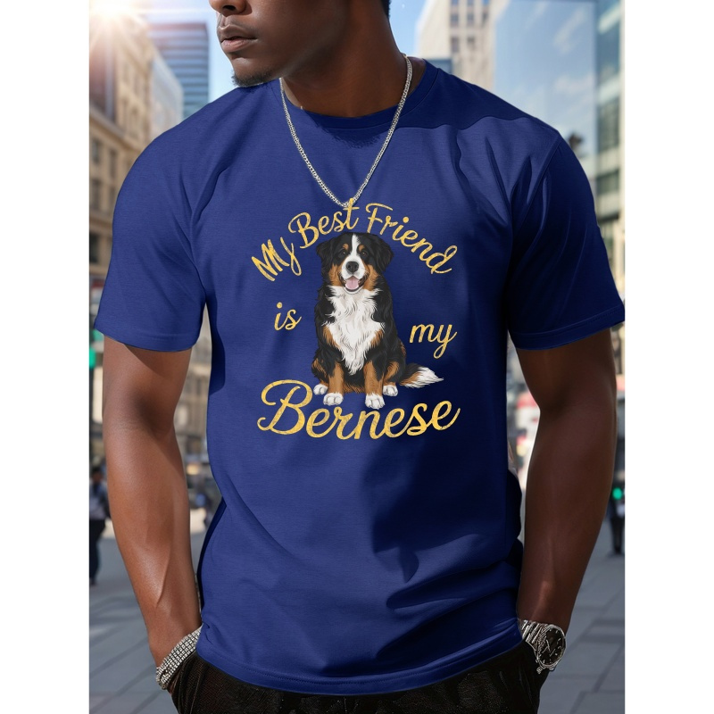 

Dog Graphic Tee , T-, , Pattern, Regular Fit, For Summer