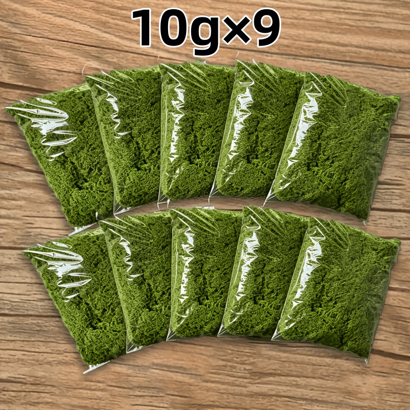 TEMU Realistic Artificial Moss Suitable For Indoor/outdoor Decoration, Covering An Area Of 24 X 24 Cm, Used For Glass Containers, Aquariums, Flower