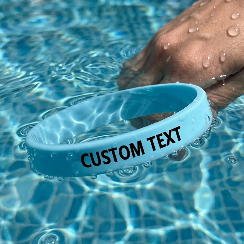 100pc Custom Glow-in-the-Dark Silicone Bracelets Set