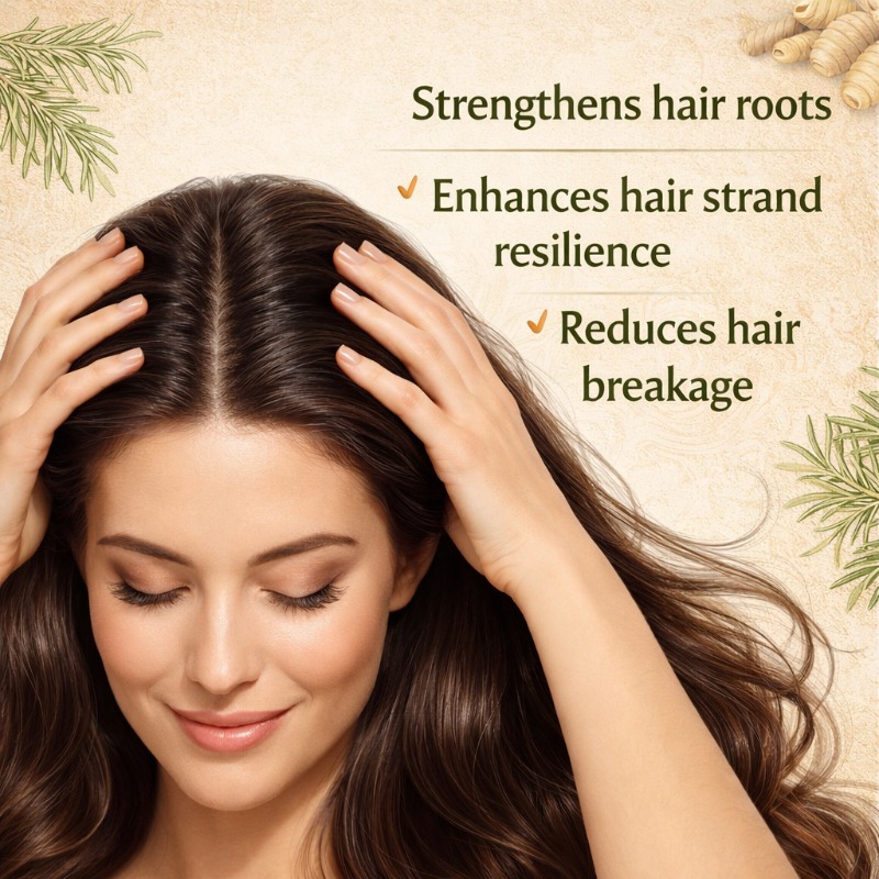 Extremely Fast Hair Builder That Moisturizes and Promotes Plump Skin in Bald Areas, Contains Turmeric, Jojoba Oil and Biotin, Especially Suitable for Uneven Thinning Hair in Bald Areas, Easy to Apply, Using Hair to Look Voluminous and Thick-30ml