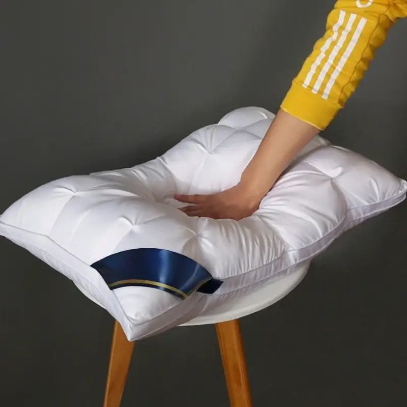 2pcs Luxury Neck Support Pillow - Five-Star Hotel Pillow Quality, High-Density Non-Collapse Core-Comfortable Relax, Deep Sleep Pillows