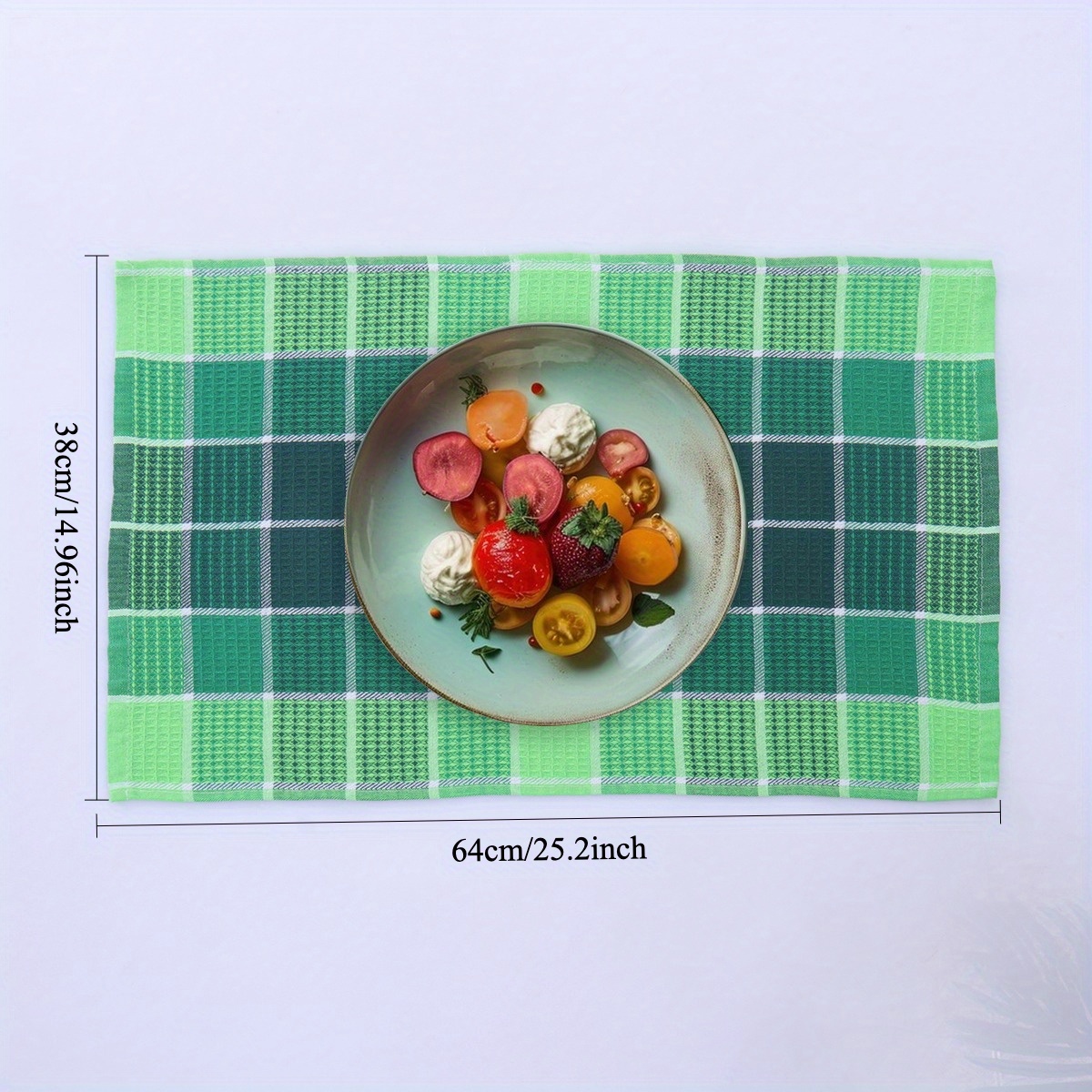 6/12pcs Premium Dishcloths Set, Multicolor Checkered Kitchen Towels, Waffle Weave Cleaning Cloths, Highly Absorbent Scouring Pads, Suitable for Bar Counters and Kitchens