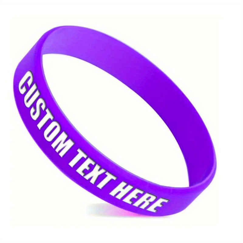 77pcs Custom Silicone Bracelets, Gift for Her