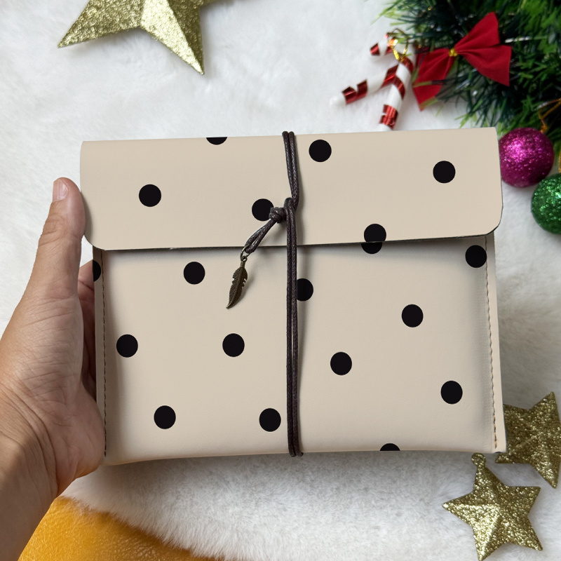TEMU Black Polka Dots On Beige Background 6-inch Universal Inner Case Bag Anti-fall, , For Paperwhite 6''/ / Hd 2e/ Nook/ For E-reader Etc, As Gifts
