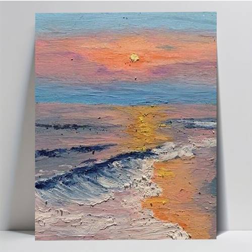 immagine dell'articolo kit professionale per pittura 2d a numero con tramonto/ impressionistico per adulti, tela in poliestere con specifiche multiple disponibili, per decorazioni domestiche, idea regalo per , , laurea e
