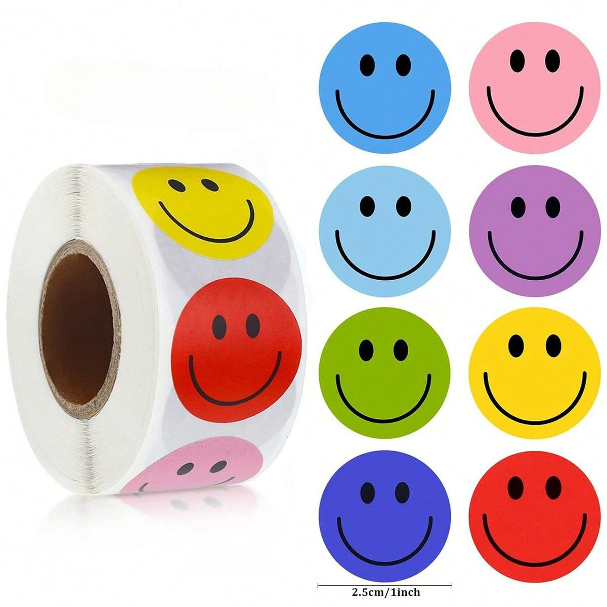 TEMU 1700pz Adesivi con e Colorate, Etichette Adesive per Confezioni Regalo, Adesivi per Confezioni Regalo, Adesivi per Sigillare Scatole Regalo,