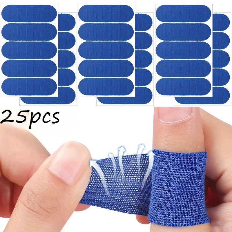 TEMU Lot de 25 protège-doigts élastiques - Support élastique pour pouce et ruban adhésif, idéal pour le golf, de sport - Matériau PVC durable, lavage
