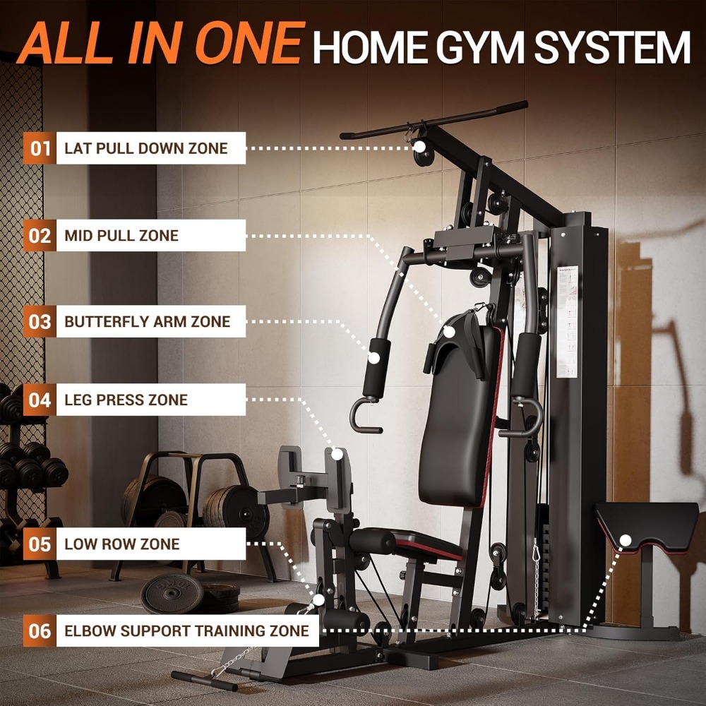 multifunctional workout station home gym equipment full body Temu