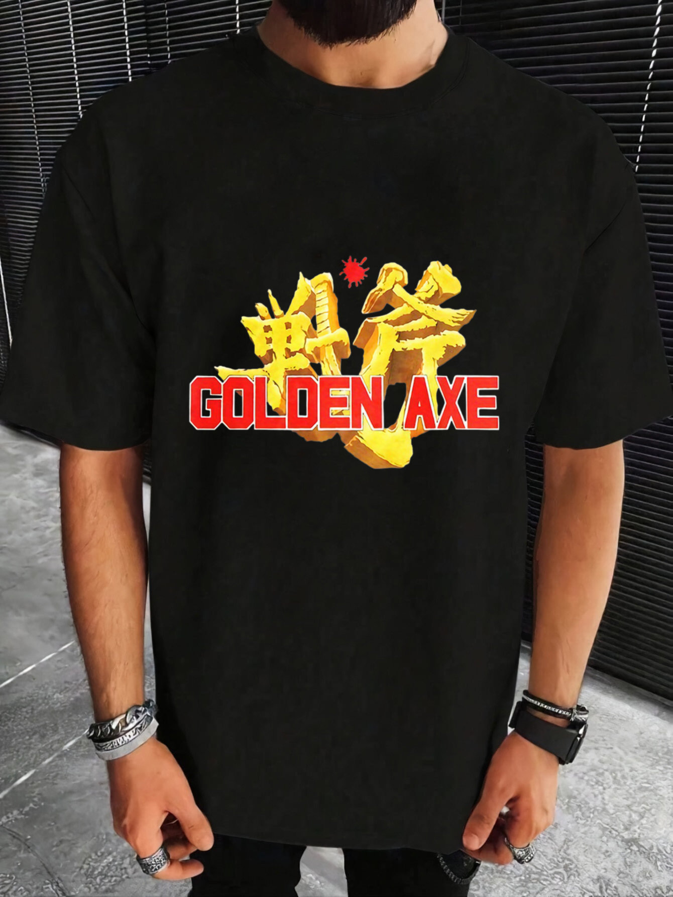 2A34487F0Bab4D6Aaa106D0Fff28B955-Goods.jpeg golden axe retro sega klassiker arcade-spiel t-shirt