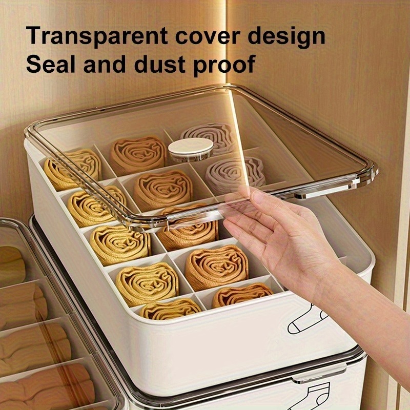 6 Scatole Organizzatrici Per Reggiseni - Divisori Cassetto Per Intimo