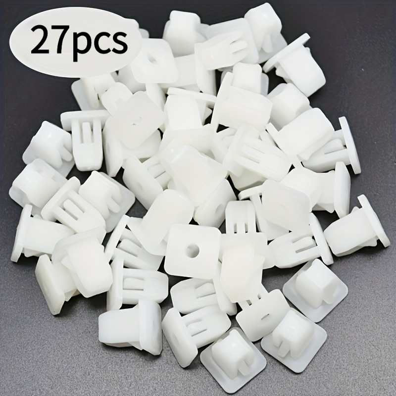 TEMU 27pcs Universal White Abs Car Body Rivets - Suitable For , Mercedes, For , For , For , For , For , , For Peugeot, For , Lada, For , For , Seat,