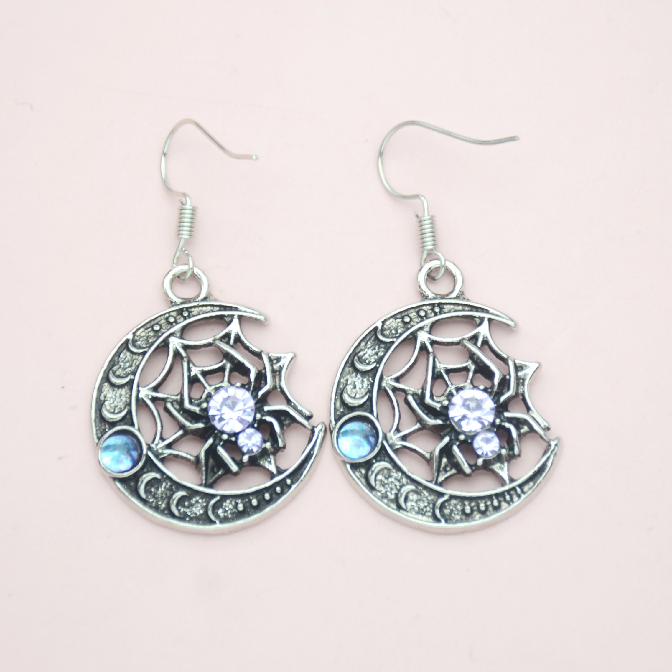 TEMU 2pcs Fashion Spider Earrings Thanksgiving Christmas New Year Party Gift Jewelry Gift For