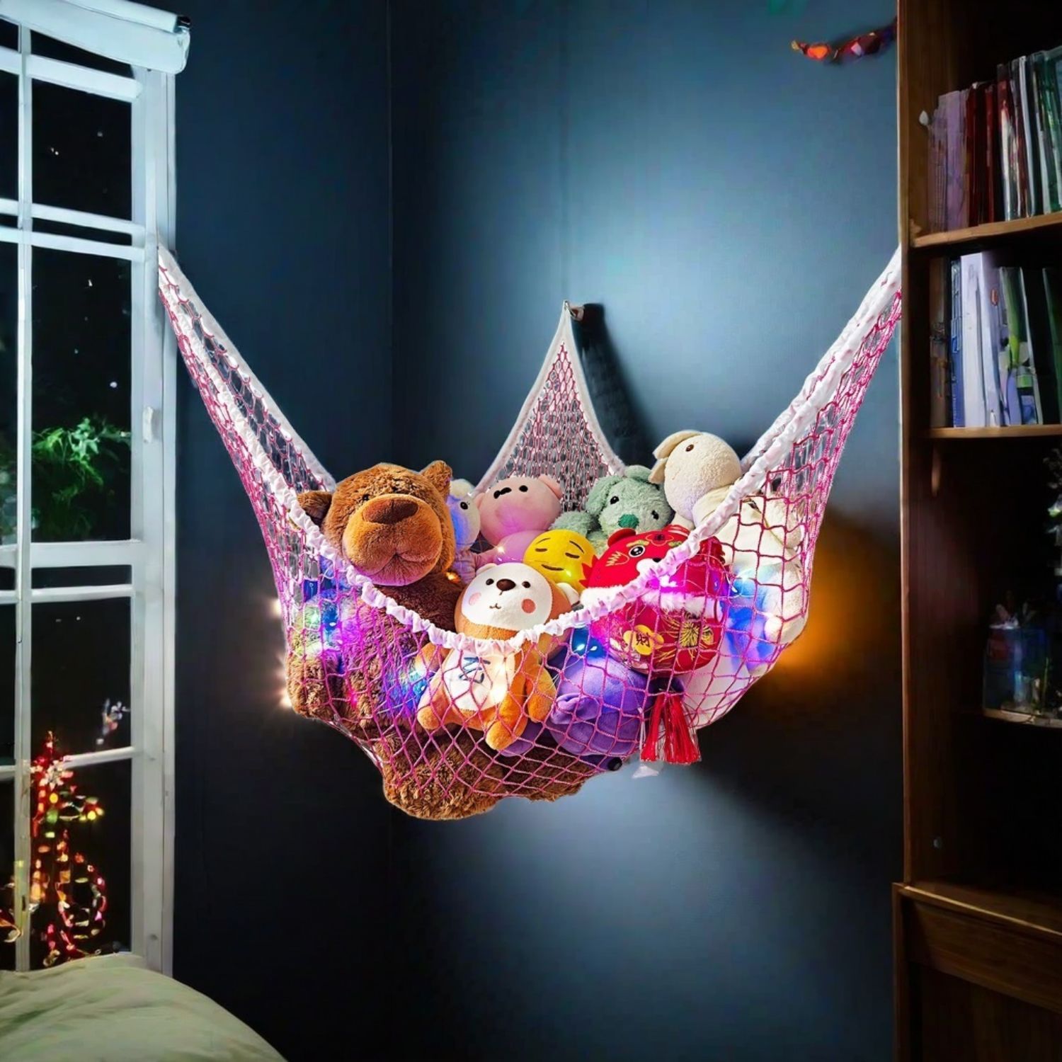 Dahey Stuffed Animal Storage Hammock Hanging Toy Storage