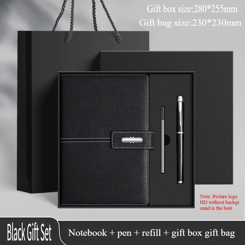 TEMU Customized Logo Notebooks, Exquisite High-end Business Gift Box Sets For Office Notepads.