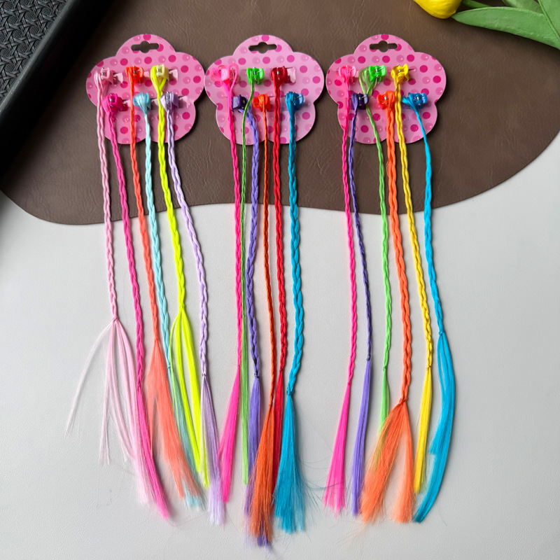 TEMU 18pcs 1 Pack ' Headwear Multicolor New Style Small Hair Clips Wig Braids Small Claw Clips Street Dress-up Hair Additions