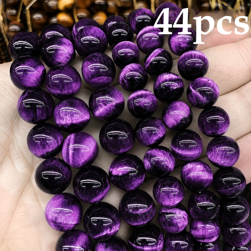 TEMU 44pcs, 's Eye Loose Beads, Glass Material Jewelry Materials, Jewelry Bead , Handmade, Decorative Supplies, Used For Keychains, Bracelets,