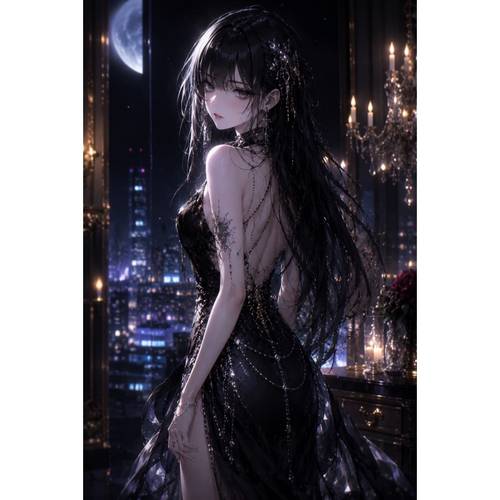 item picture anime acg diy round diamond painting suitable for diy acrylic round for beginners and home wall decor handmade gift hobby for art and relaxation