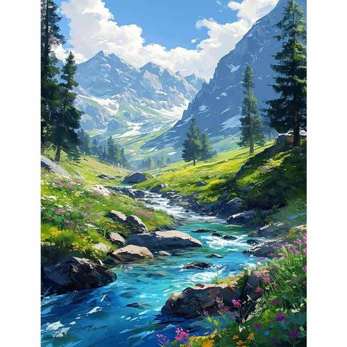 professional art use painting by numbers for adults frameless beautiful forest on canvas for home decor relaxing creative gifts for beginners women men 16x20inch