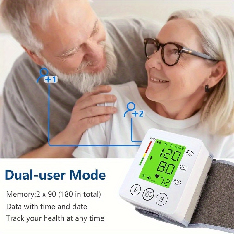 automatic wrist blood pressure monitor with voice guidance large lcd backlight display talking bp cuff with memory storage irregular heartbeat detection adjustable cuff sizes portable home use monitor with carrying case   aaa for adults wrist blood pressure monitor cover blood pressure machines with light indicators blood pressure   equipment blood pressure machine digital for home use blood pressure cuff manual equipment Product details 2