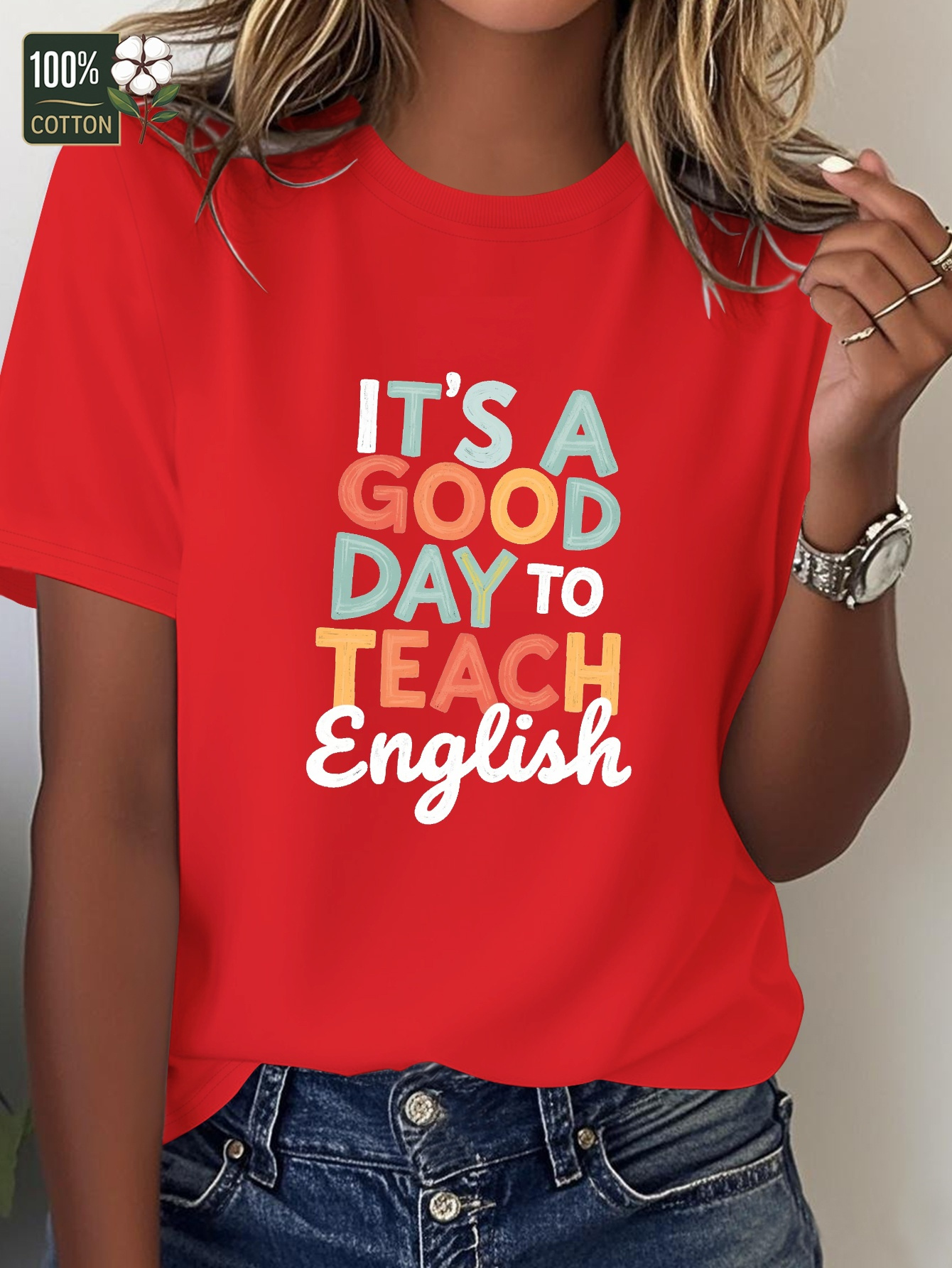Women s     to Teach English Teaching Graphic Tee - Soft Everyday T-Shirt for ESL Teachers & Educators - Dark Gray Casual Top - Machine Washable    , Educator Wardrobe Essential,   Text Design, Durable Construction, Englishthemed Shirt, Language Instructors