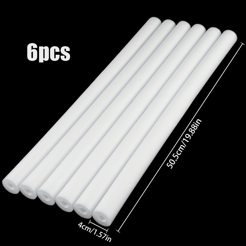 TEMU 6pcs Foam Tubes, Sponge Tubes, Insulation And Frost Protection Covers/preventing Winter Pipe Freezing, Suitable For Outdoor Garden Water Pipes