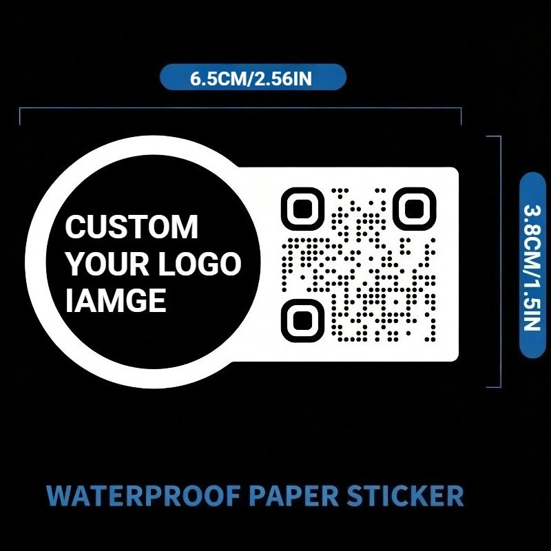 TEMU : 59/99/199pcs Custom Stickers Suitable For Branding, Pvc Suitable For Social Media Scanning, Personalized With Logo/patterns/qr Codes,