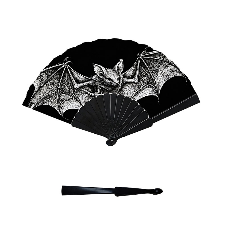 TEMU a 1 pz con tatuaggio a pipistrello, di ali in pizzo e motivo a pipistrello - Plastica e stecche, per Halloween, feste a tema, raffreddamento , a